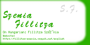 szenia fillitza business card